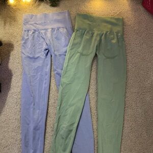 NVGTN Women's Leggings in Light Blue and Light Green price includes both